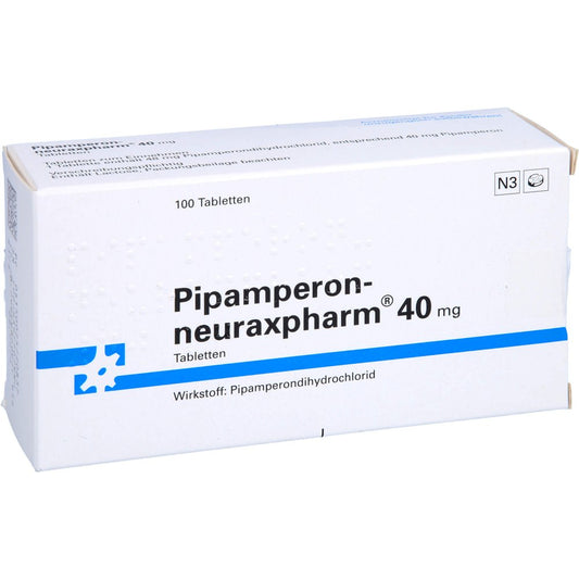 Das Produktfoto zeigt Pipamperon-Neuraxpharm 40 Mg Tabletten (100 stk) PZN 02572083