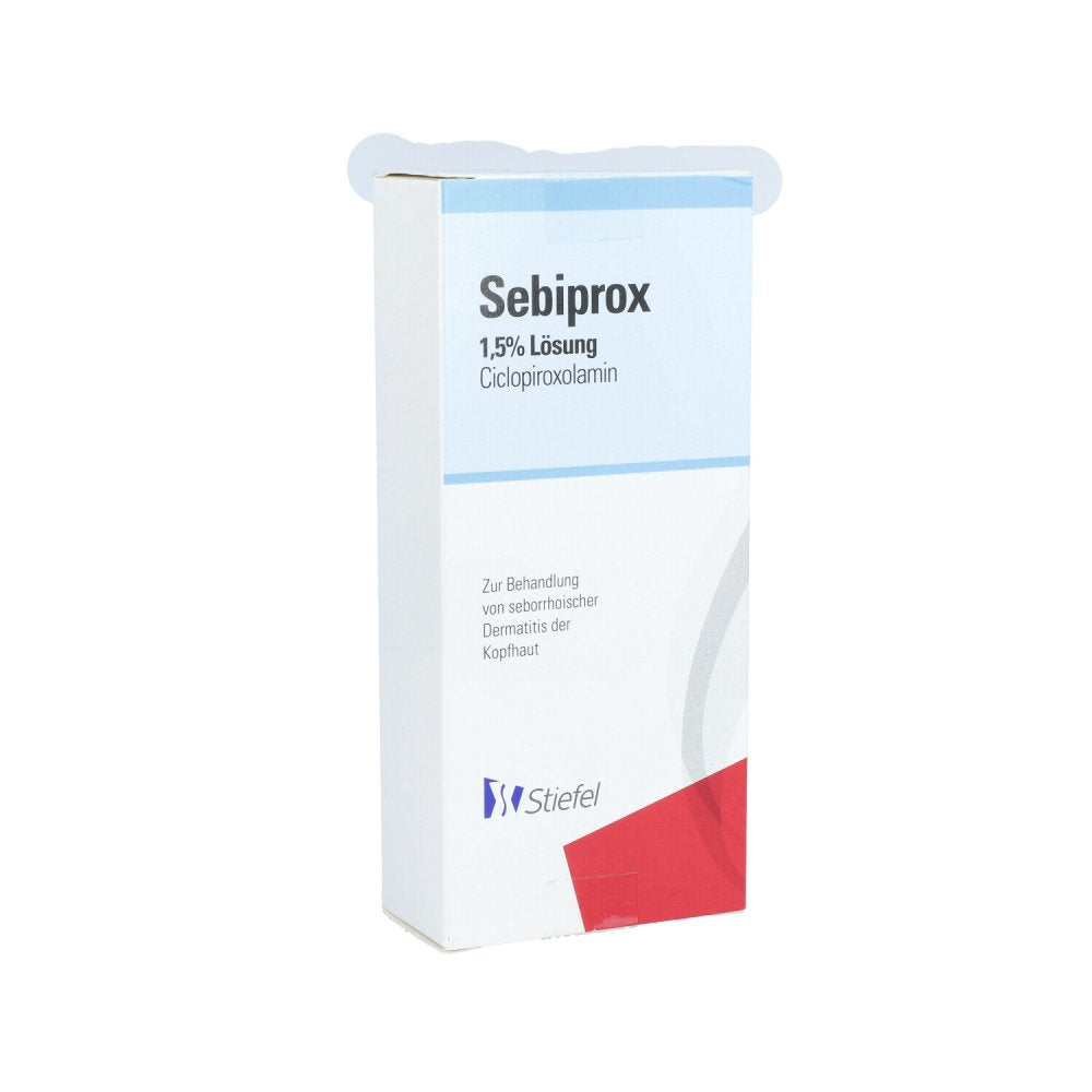 Das Produktfoto zeigt Sebiprox 1,5% Lösung (100 ml) PZN 02579582