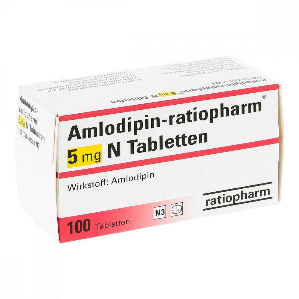 Amlodipin-Ratiopharm 5 Mg N Tabletten (100 stk)