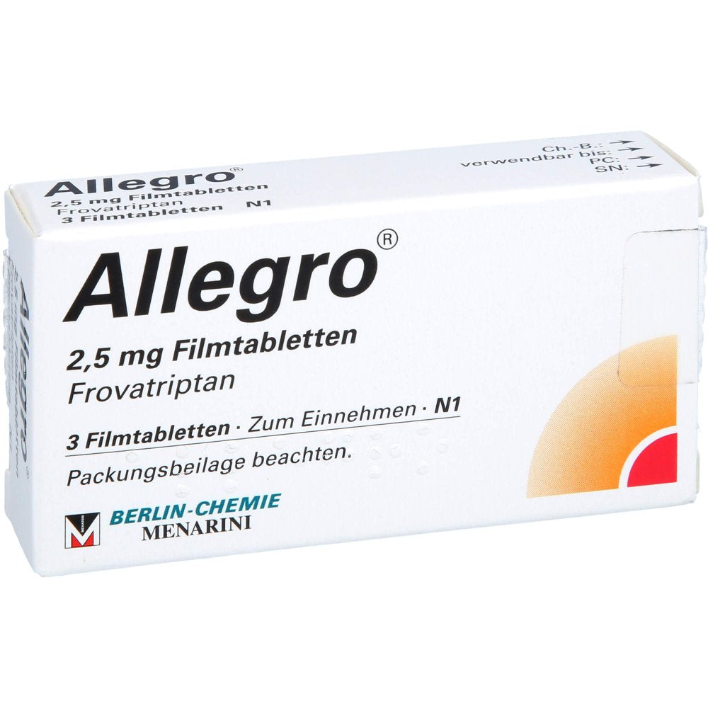 Das Produktfoto zeigt Allegro Filmtabletten (3 stk) PZN 02645876