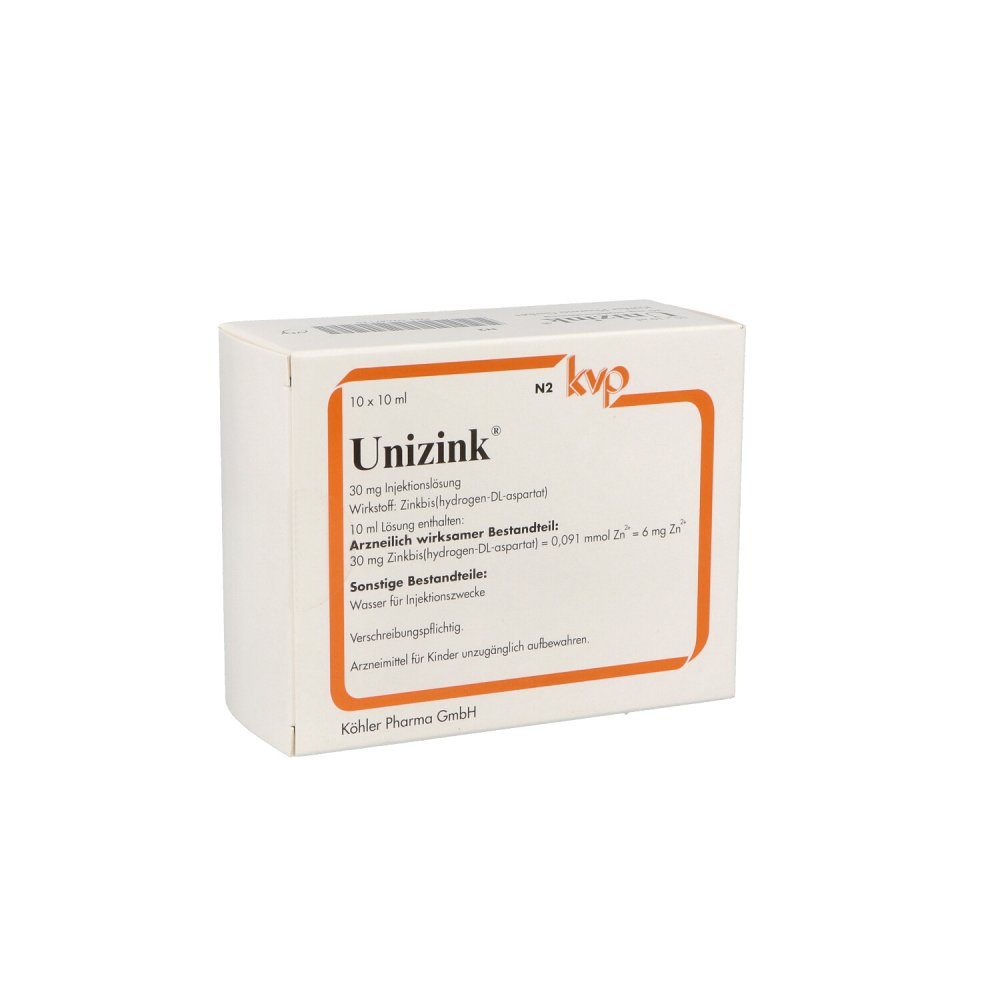 Unizink Injektionslösung In Ampullen (10X10 ml)