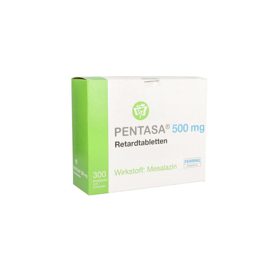 Das Produktfoto zeigt Pentasa 500 Mg Retardtabletten (300 stk) PZN 02648366