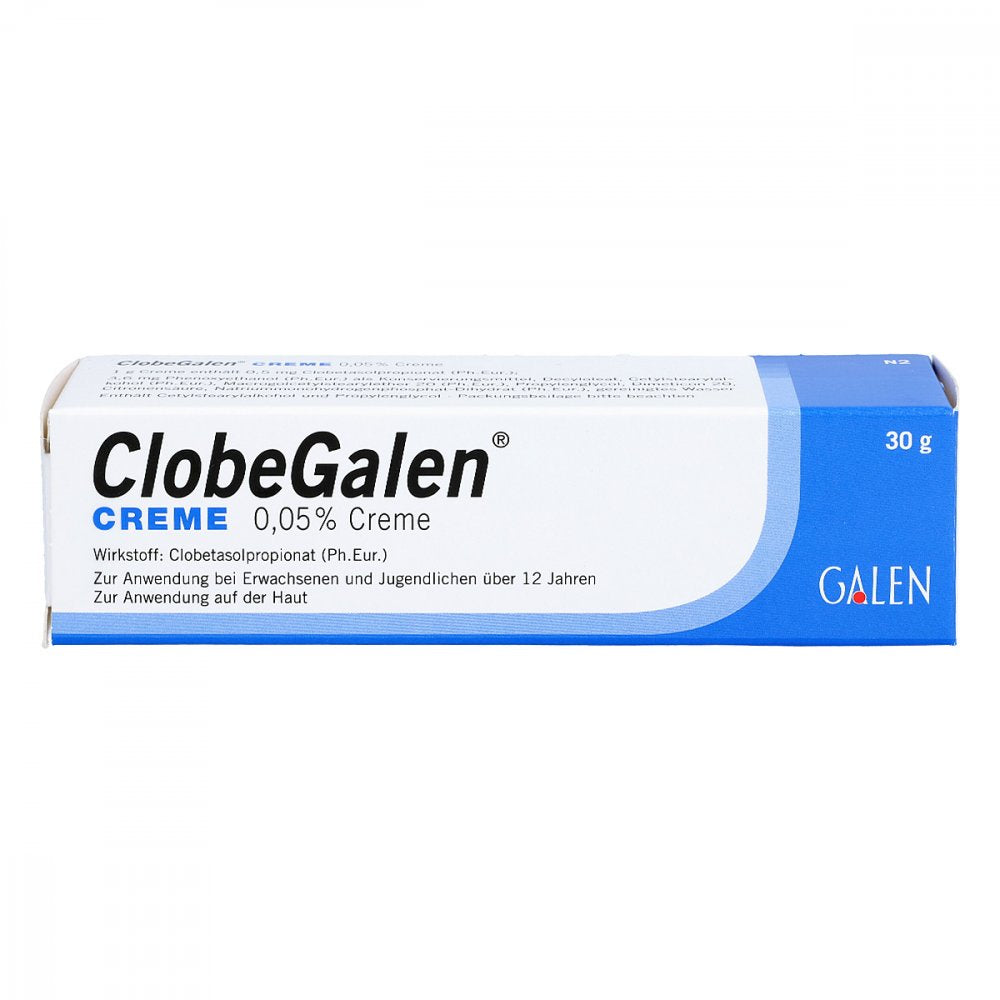 Das Produktfoto zeigt Clobegalen Creme 0,05% (30 g) PZN 02662099
