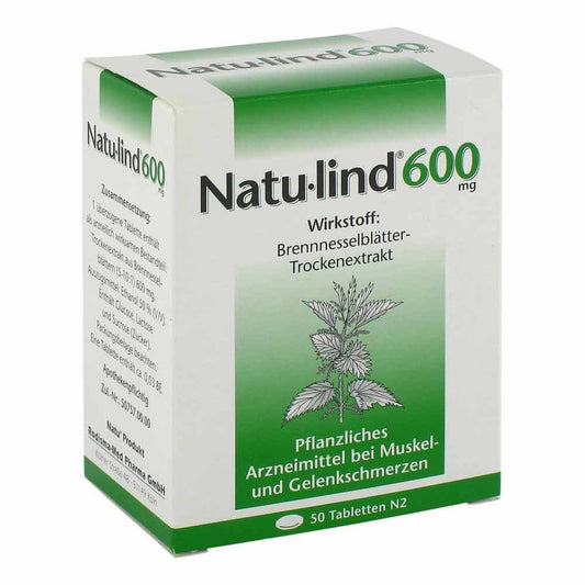 Das Produktfoto zeigt Natulind 600 Mg Überzogene Tabletten (50 stk) PZN 02680766