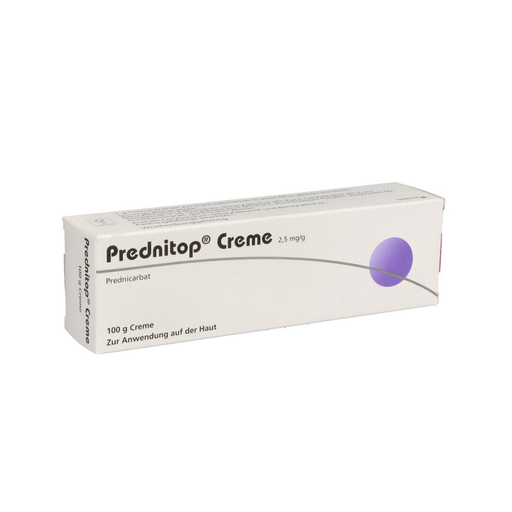 Das Produktfoto zeigt Prednitop Creme (100 g) PZN 02686869