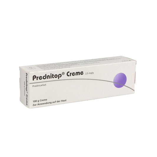 Das Produktfoto zeigt Prednitop Creme (100 g) PZN 02686869
