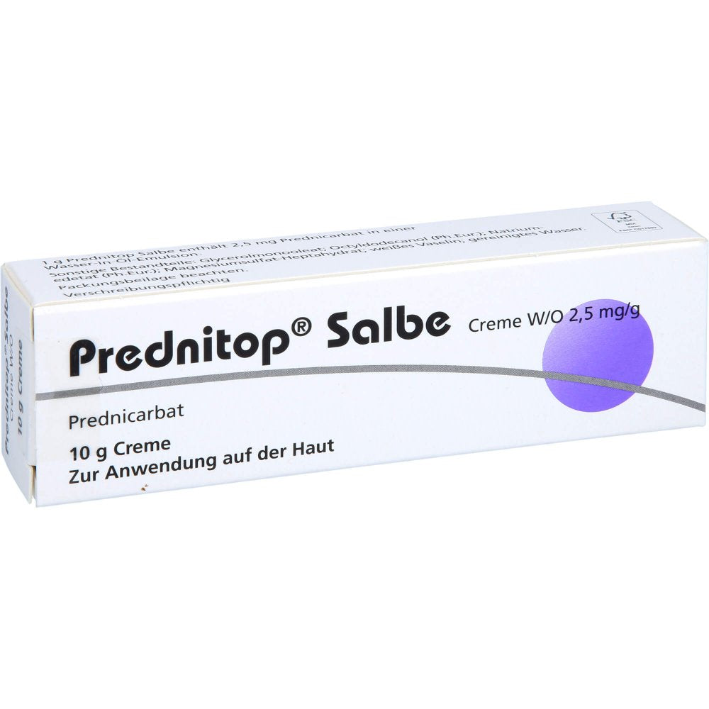 Das Produktfoto zeigt Prednitop Salbe (10 g) PZN 02686912