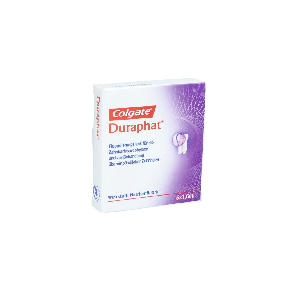 Das Produktfoto zeigt Duraphat Zylinderampullen (5X1.6 ml) PZN 02699435