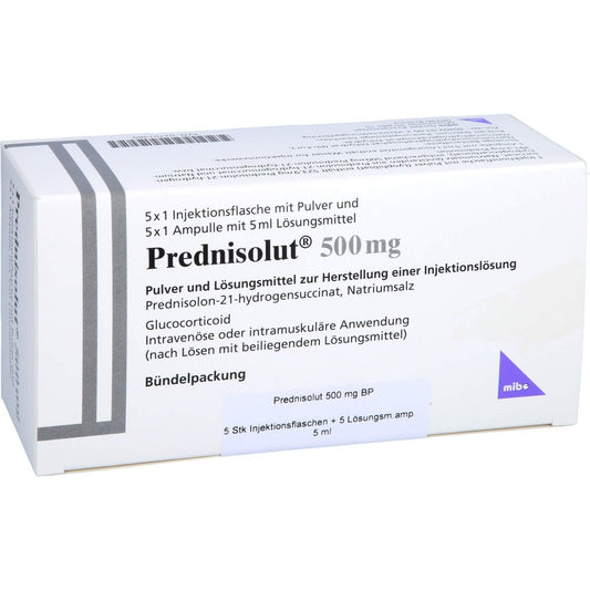 Prednisolut 500 Mg Plv.U.Lsm.Z.H.E.Injektionslsg. (5 stk)