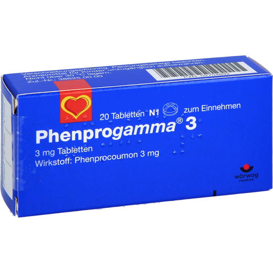 Das Produktfoto zeigt Phenprogamma 3 Tabletten (20 stk) PZN 02704892