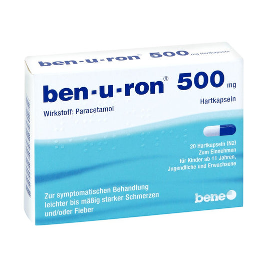 Ben-U-Ron 500 Mg Kapseln (20 stk)