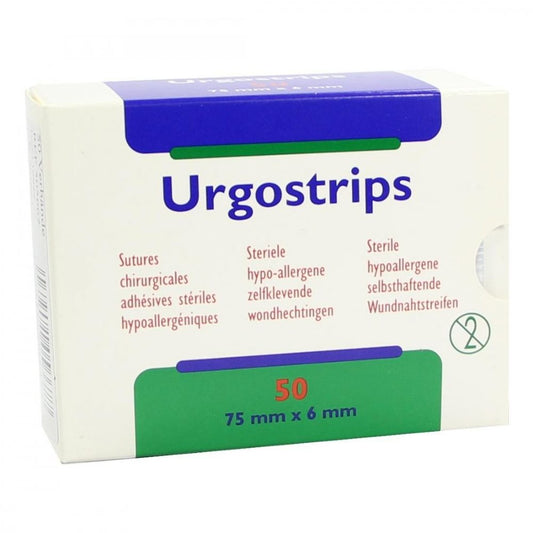 Das Produktfoto zeigt Urgostrips Steril 6x75 Mm (50 stk) PZN 02717481