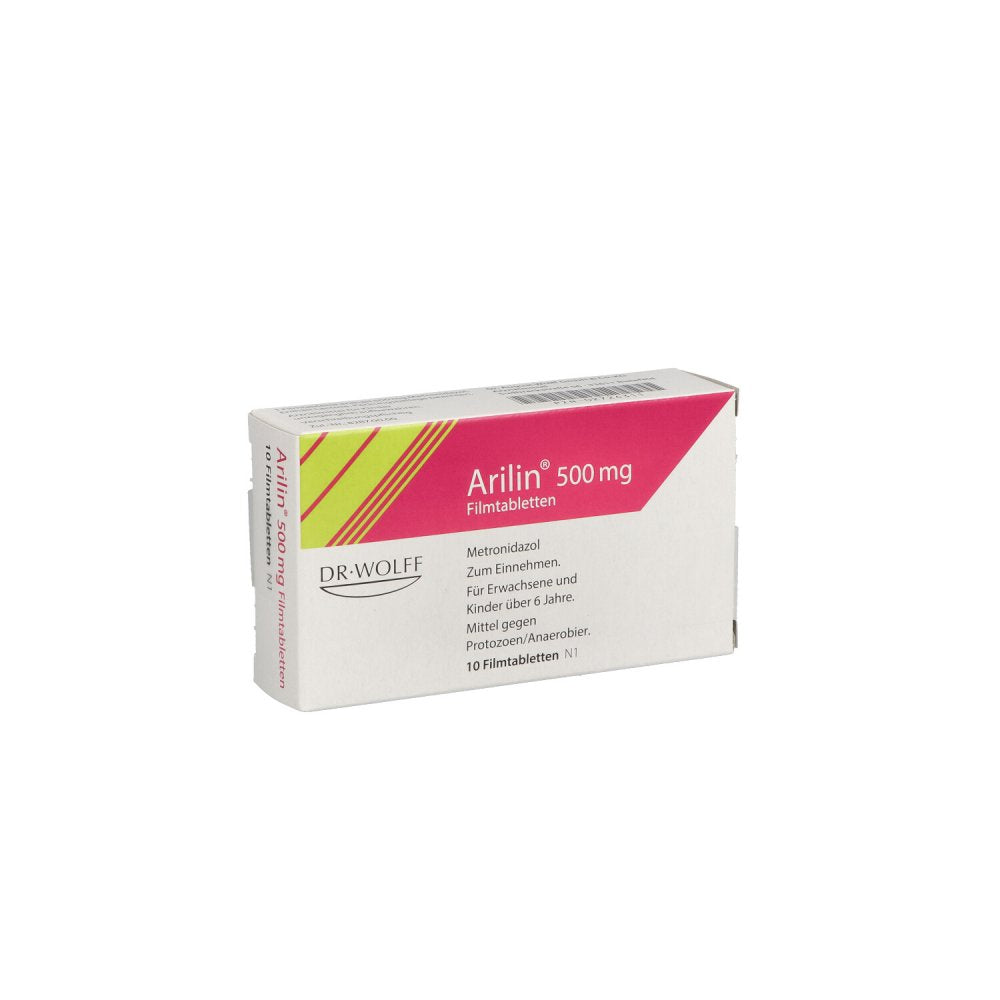 Das Produktfoto zeigt Arilin 500 Filmtabletten (10 stk) PZN 02724311