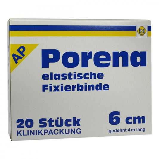 Das Produktfoto zeigt Porena Hochelast.Fixierbinde 6 Cm (20 stk) PZN 02724765