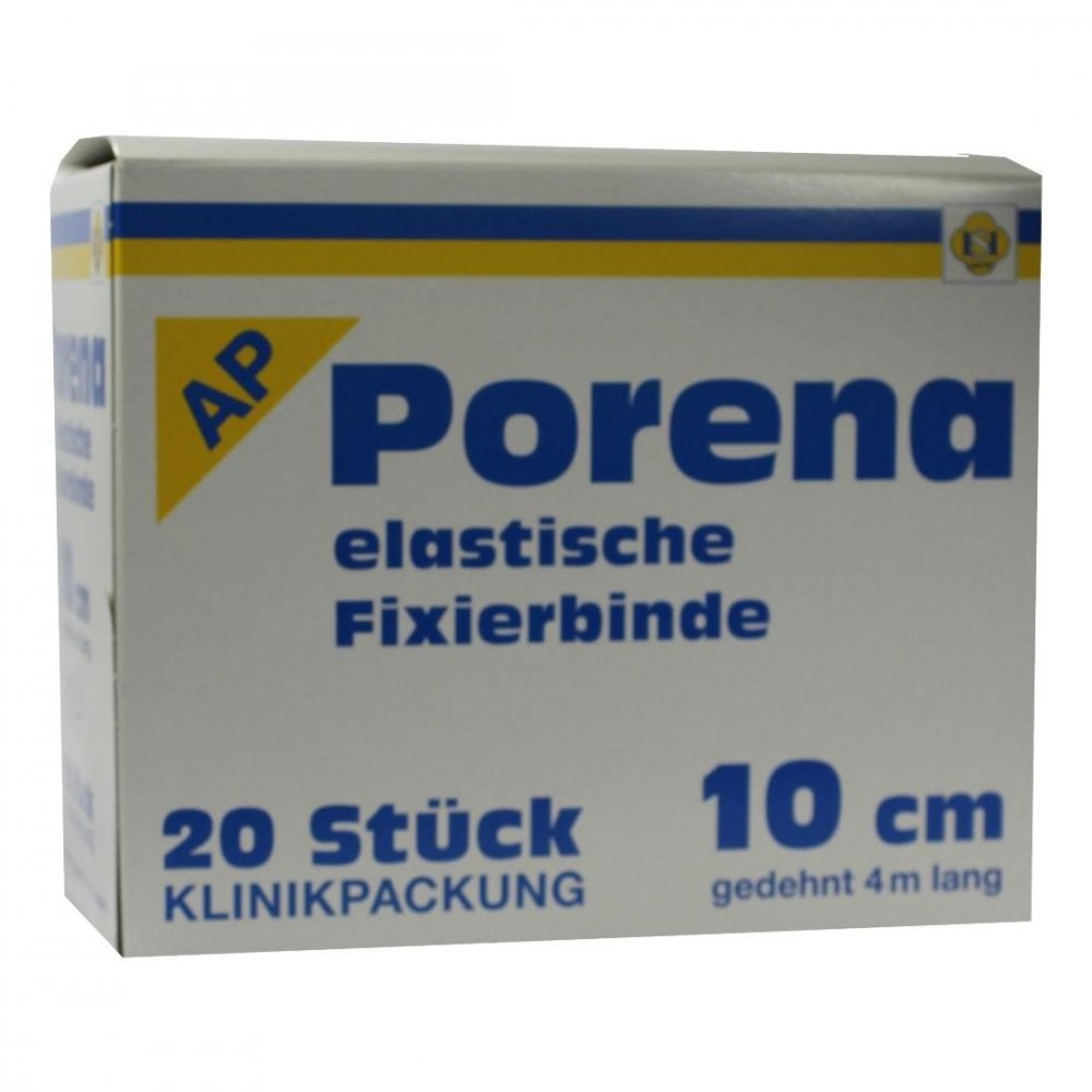 Das Produktfoto zeigt Porena Hochelast.Fixierbinde 10 Cm (20 stk) PZN 02724825