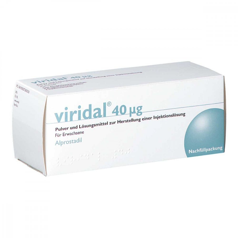 Das Produktfoto zeigt Viridal 40 Μg Karpulen Plv.U.Lm Z.Her.E.Inj.-Lsg. (6 stk) PZN 02728303