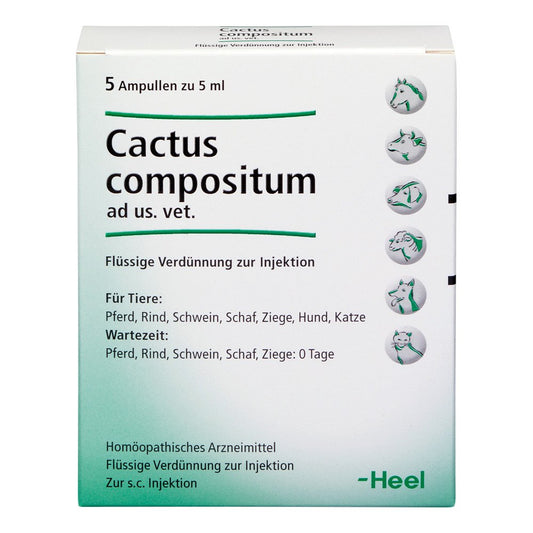 Das Produktfoto zeigt Cactus Compositum Ad Us.Vet.Ampullen (5 stk) PZN 02733913