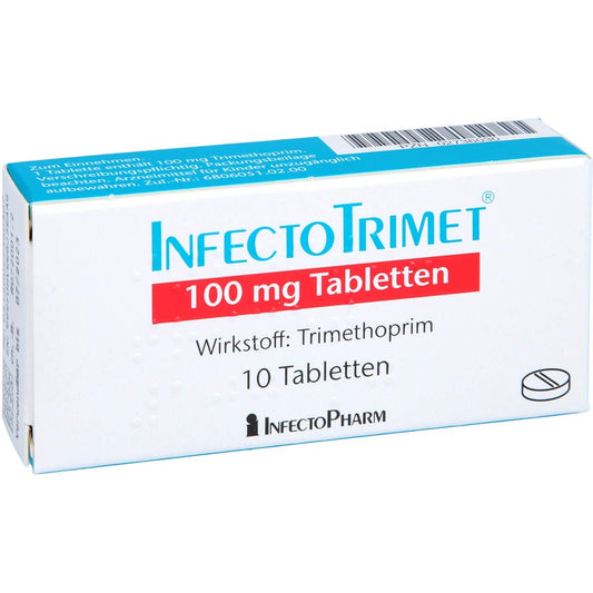 Das Produktfoto zeigt Infectotrimet 100 Mg Tabletten (10 stk) PZN 02736030