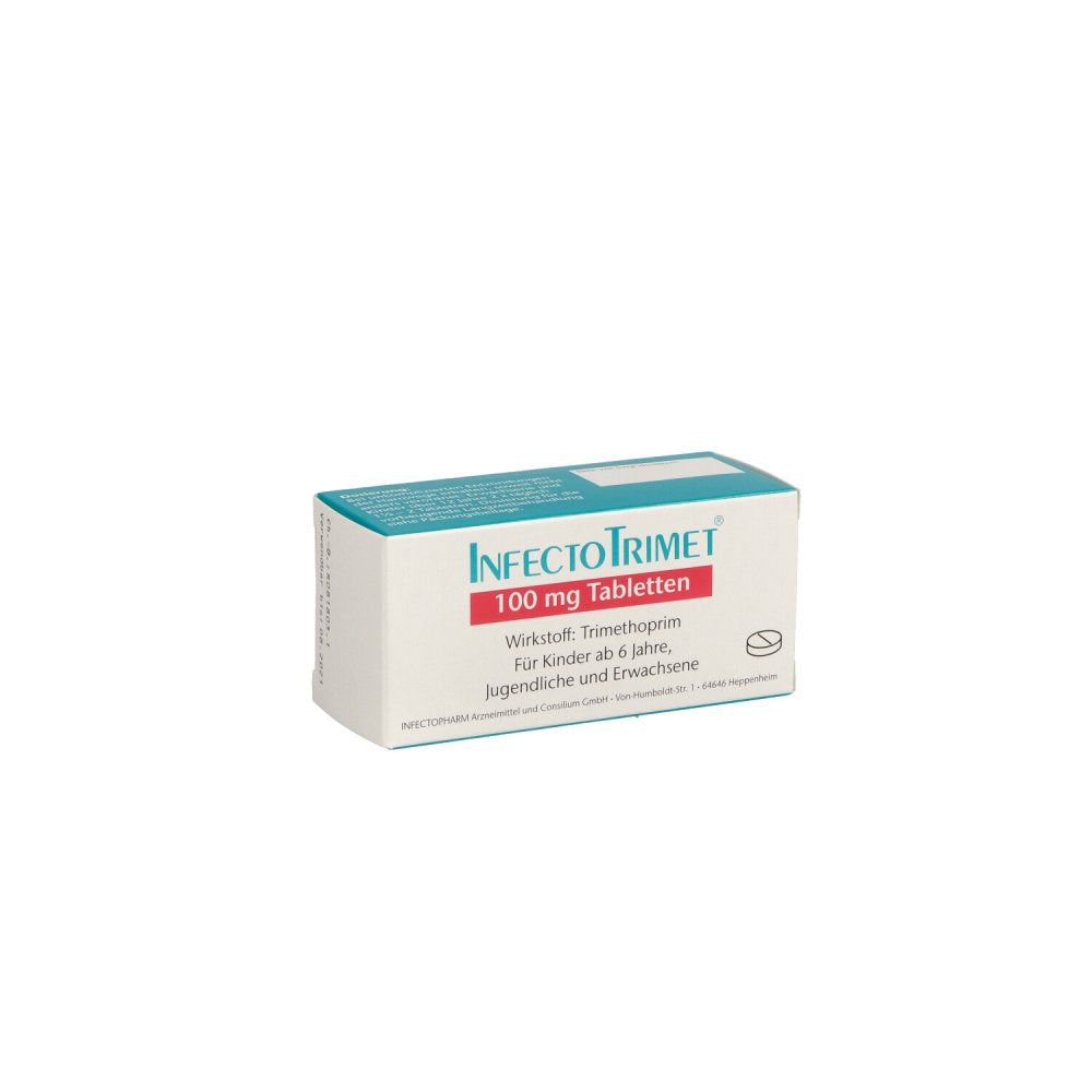 Das Produktfoto zeigt Infectotrimet 100 Mg Tabletten (50 stk) PZN 02736107