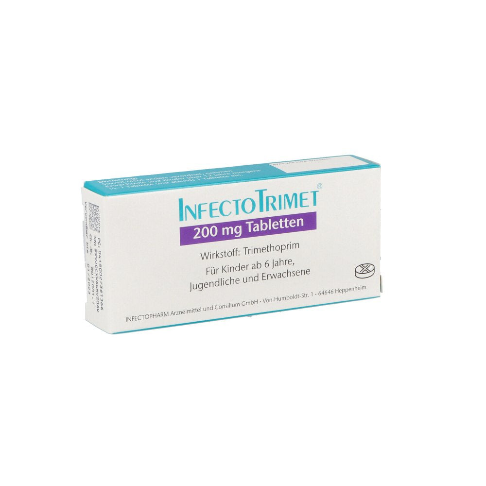 Das Produktfoto zeigt Infectotrimet 200 Mg Tabletten (10 stk) PZN 02736136