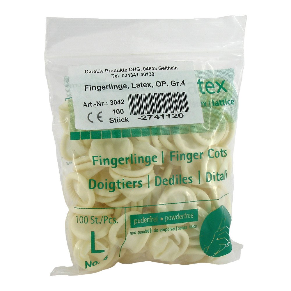 Fingerling Latex Op Gr.4 (100 stk)