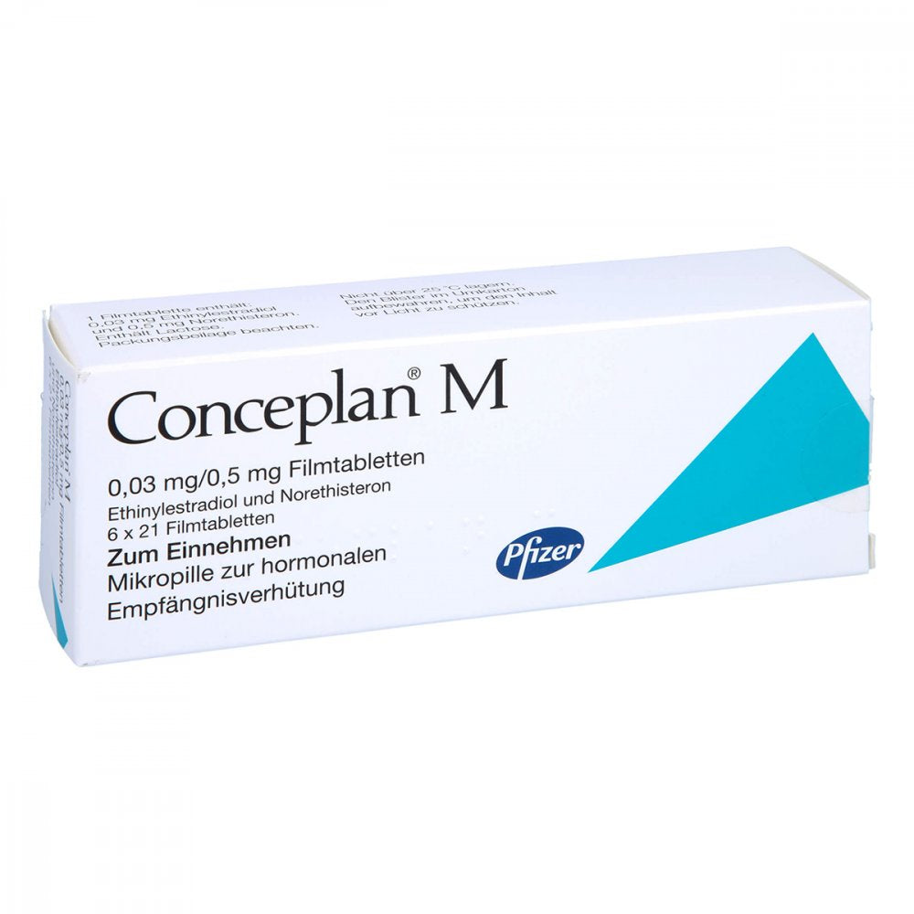 Das Produktfoto zeigt Conceplan M Filmtabletten (6X21 stk) PZN 02742912