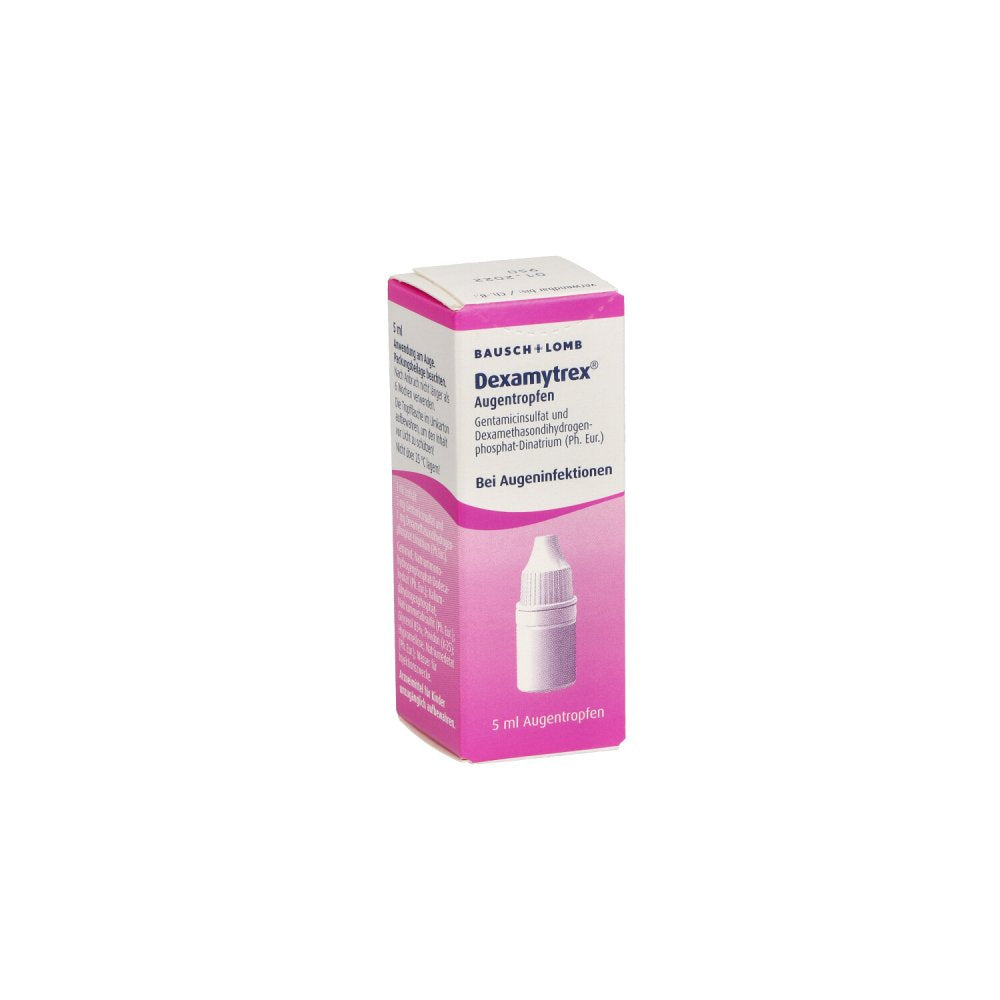 Das Produktfoto zeigt Dexamytrex Augentropfen (5 ml) PZN 02747772
