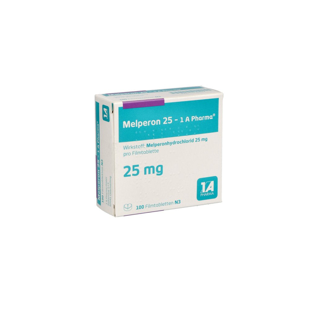 Das Produktfoto zeigt Melperon 25-1a Pharma Filmtabletten (100 stk) PZN 02748027
