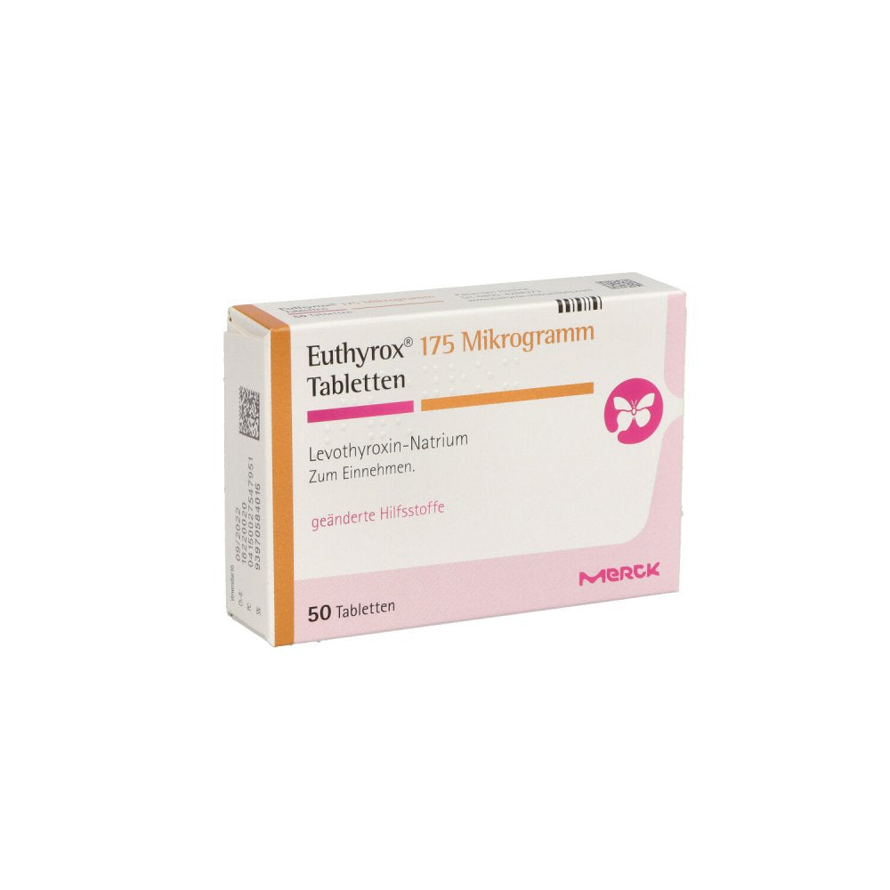 Das Produktfoto zeigt Euthyrox 175 Mikrogramm Tabletten (50 stk) PZN 02754795