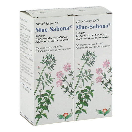 Das Produktfoto zeigt Muc Sabona Sirup (2X100 ml) PZN 02757500