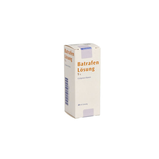 Das Produktfoto zeigt Batrafen Lösung (20 ml) PZN 02757807