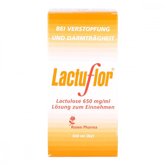 Das Produktfoto zeigt Lactuflor Lösung Zum Einnehmen (500 ml) PZN 02769609
