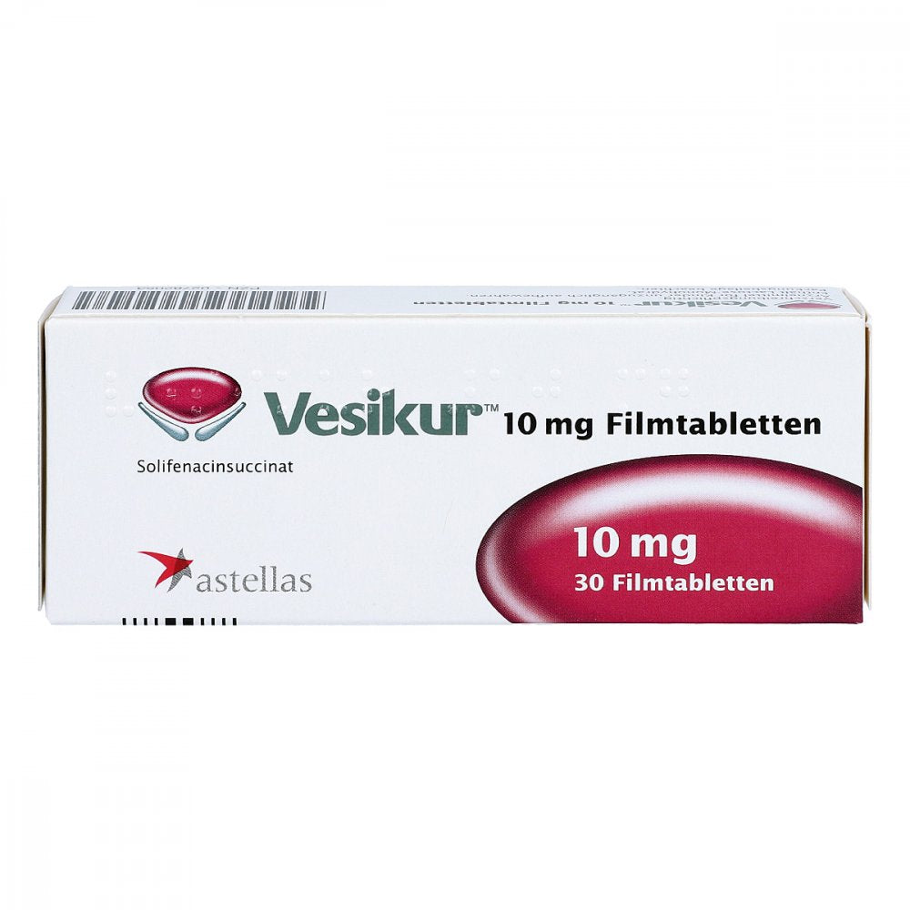 Das Produktfoto zeigt Vesikur 10 Mg Filmtabletten (30 stk) PZN 02782053