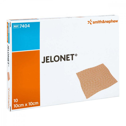 Das Produktfoto zeigt Jelonet Paraffingaze 10x10 Cm Steril (10 stk) PZN 02782432
