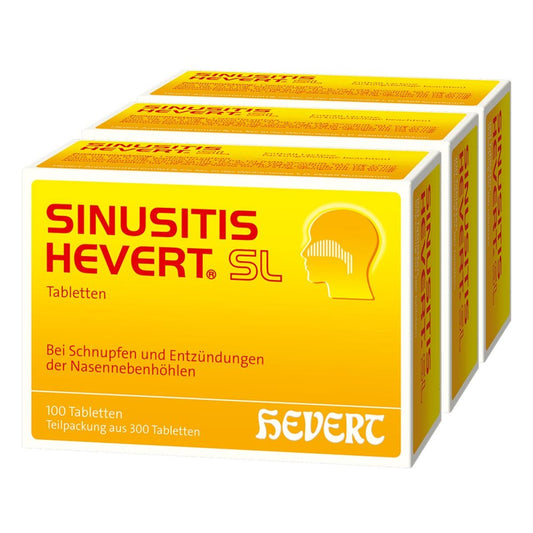 Das Produktfoto zeigt Sinusitis Hevert Sl Tabletten (300 stk) PZN 02785028