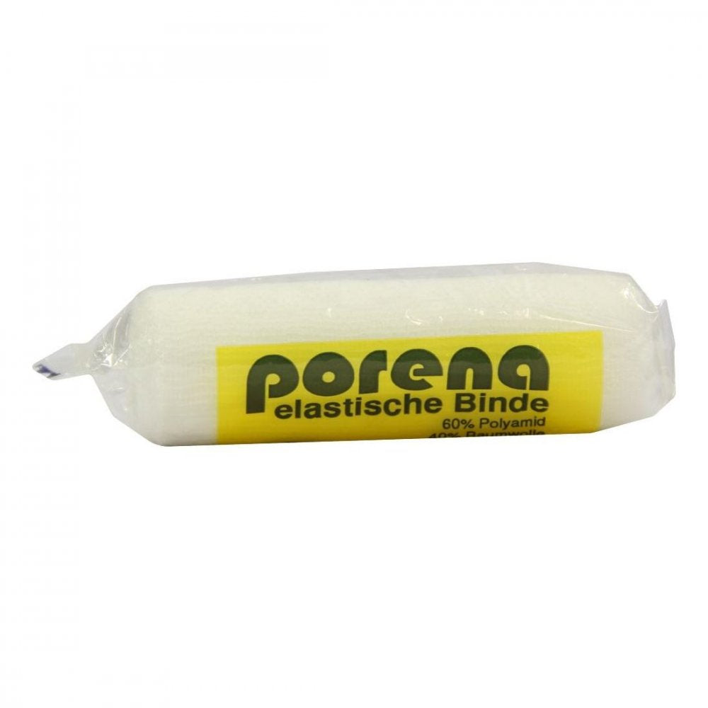 Das Produktfoto zeigt Porena Elast.Mullbinde 10 Cm Weiß M.Cello (1 stk) PZN 02795015