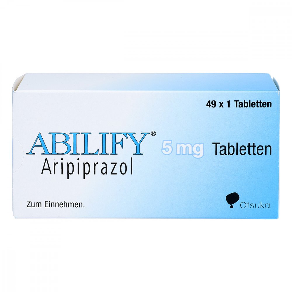 Das Produktfoto zeigt Abilify 5 Mg Tabletten (49 stk) PZN 02807617