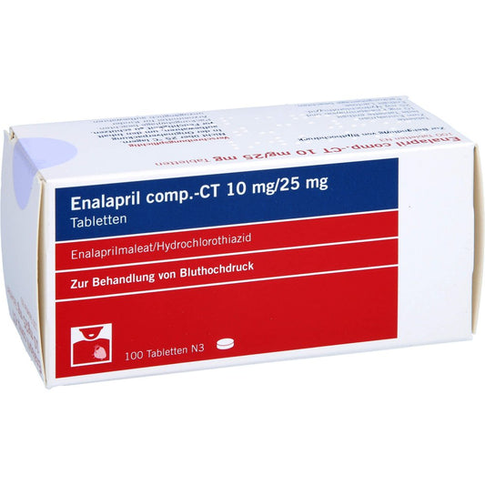 Das Produktfoto zeigt Enalapril Comp-Ct 10/25 Mg Tabletten (100 stk) PZN 02809579
