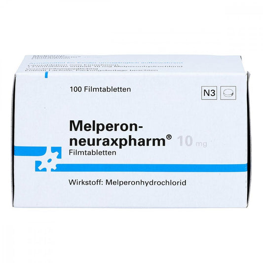 Das Produktfoto zeigt Melperon-Neuraxpharm 10 Mg Filmtabletten (100 stk) PZN 02841910