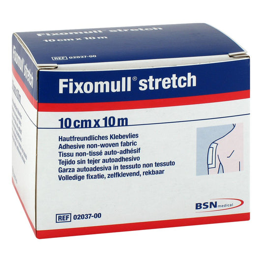 Das Produktfoto zeigt Fixomull Stretch 10 Cmx10 M (1 stk) PZN 02842565