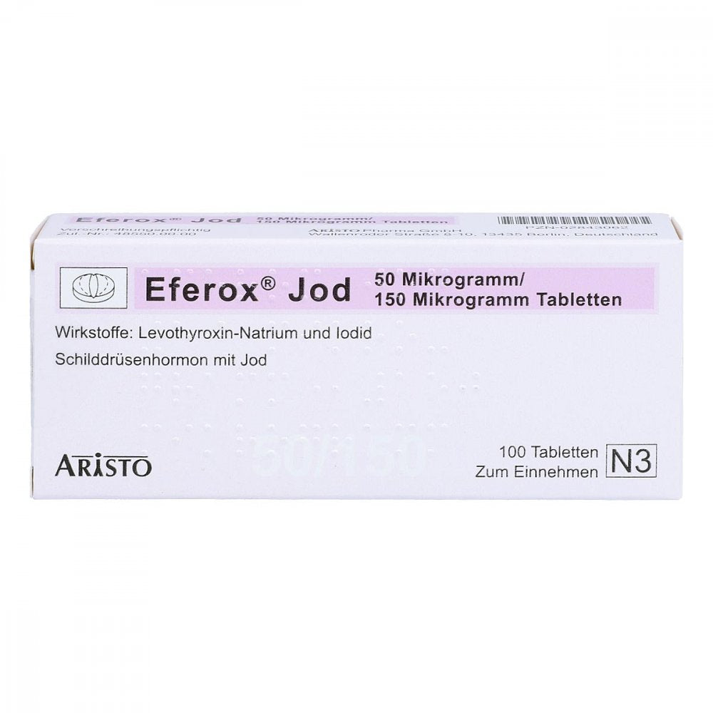 Eferox Jod 50 Μg/150 Μg Tabletten (100 stk)