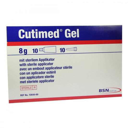 Das Produktfoto zeigt Cutimed Hydrogel Amorph (10X8 g) PZN 02879485