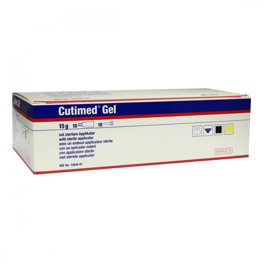 Das Produktfoto zeigt Cutimed Hydrogel Amorph (10X15 g) PZN 02880040