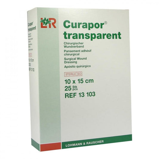 Curapor Wundverband Steril Transparent 10x15 Cm (25 stk)