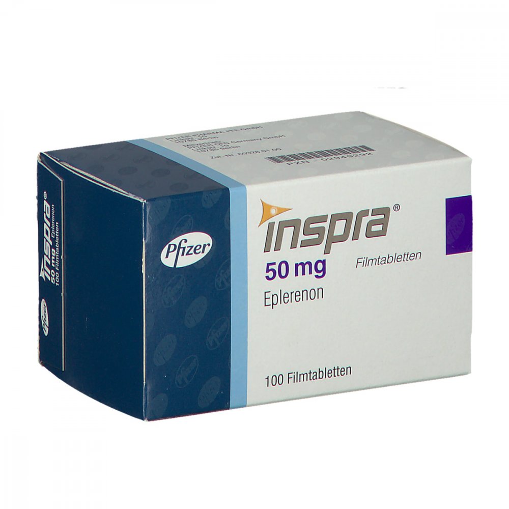 Inspra 50 Mg Filmtabletten (100 stk)
