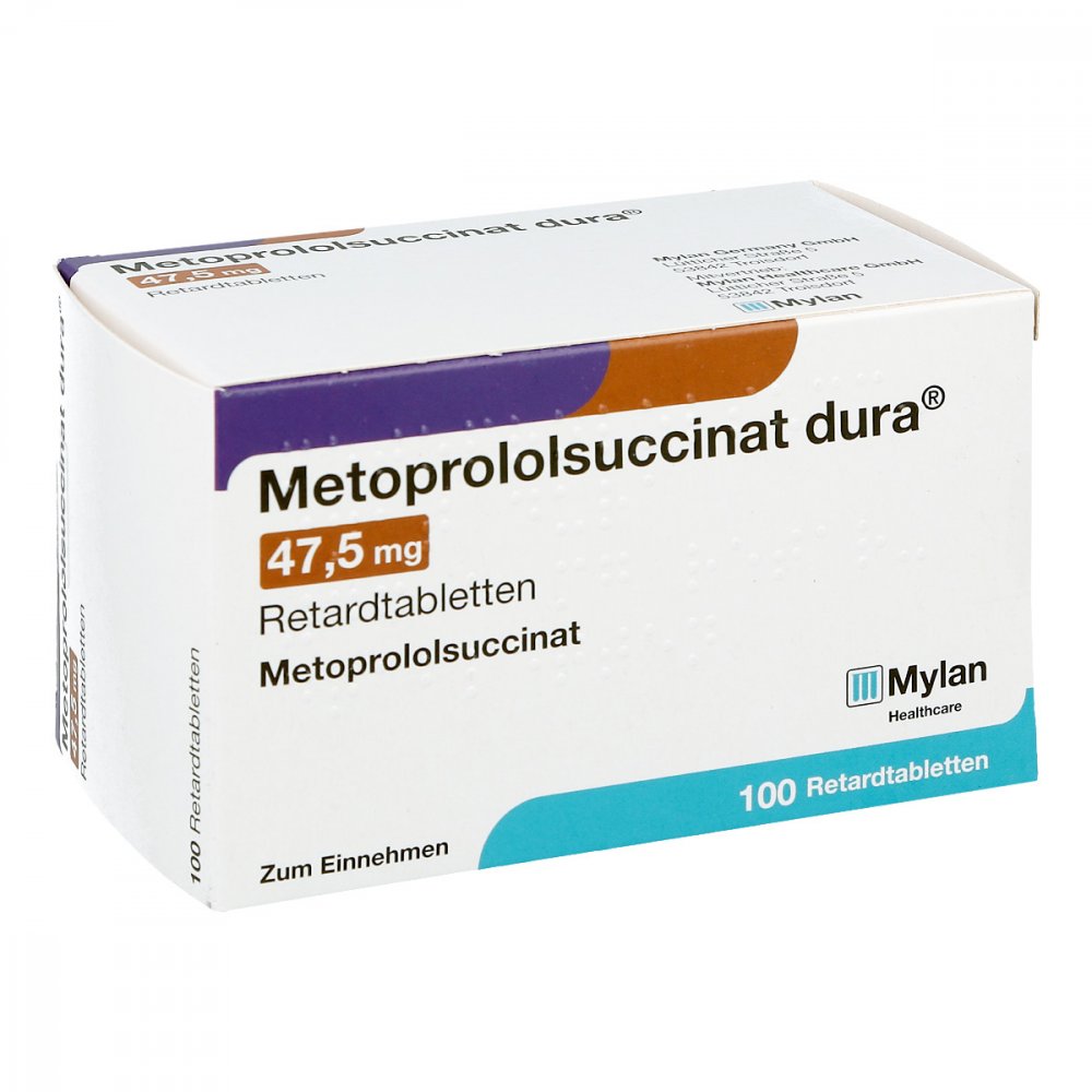 Metoprololsuccinat Dura 47,5mg Retardtabletten (100 stk)