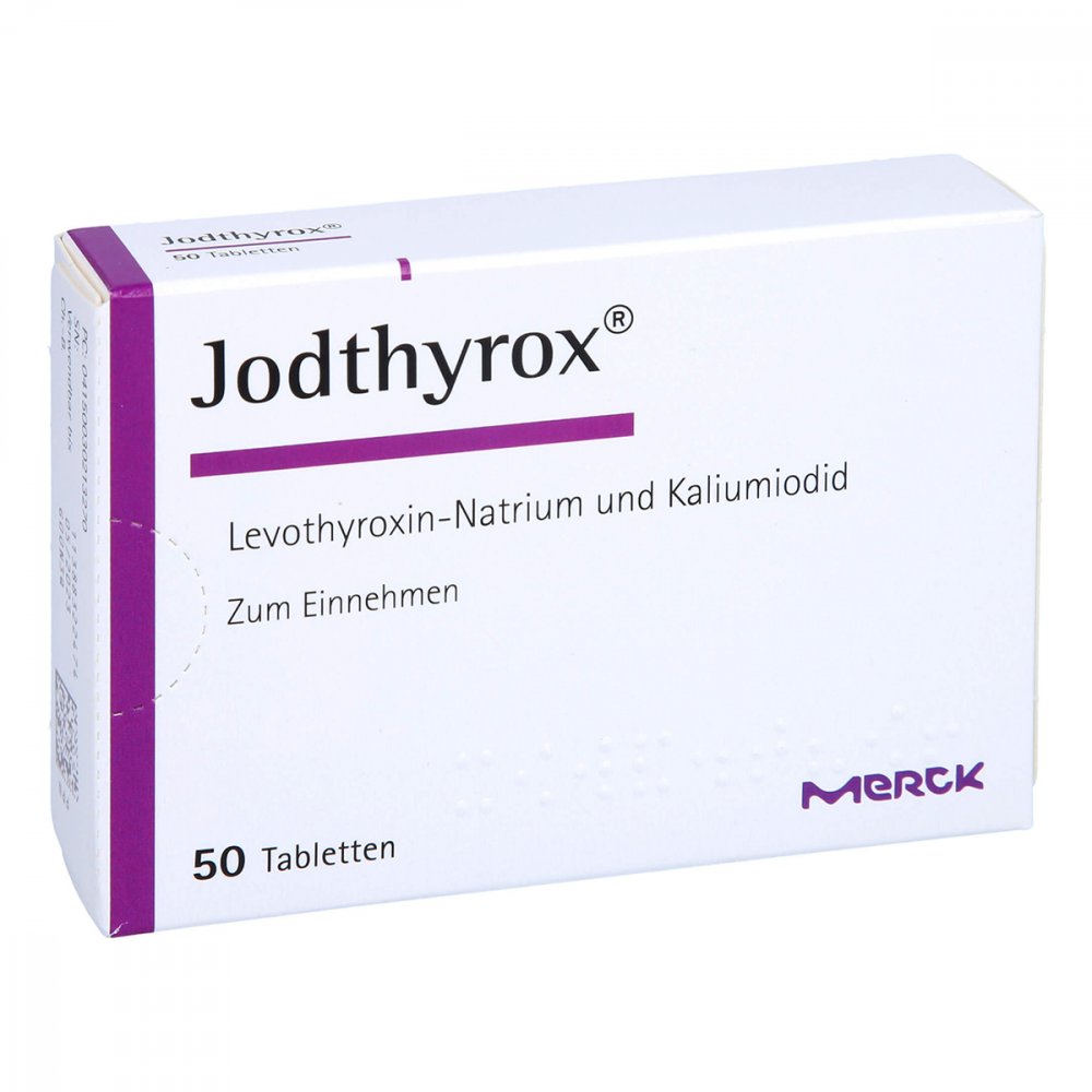 Das Produktfoto zeigt Jodthyrox Tabletten (50 stk) PZN 03021327