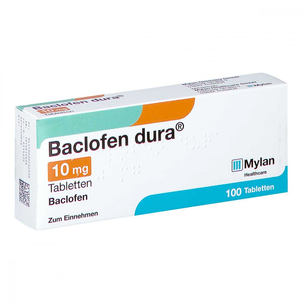Baclofen Dura 10 Mg Tabletten (100 stk)