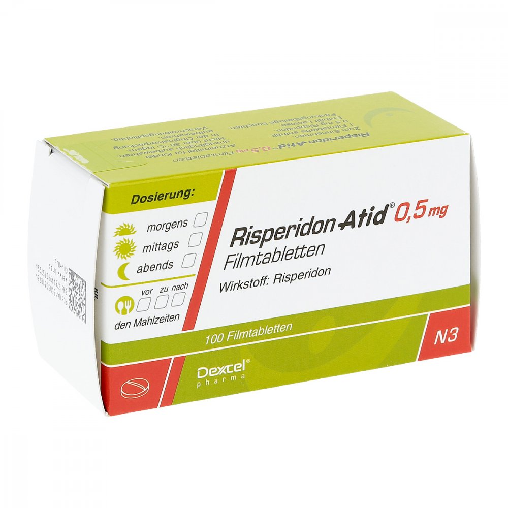 Risperidon Atid 0,5 Mg Filmtabletten (100 stk)