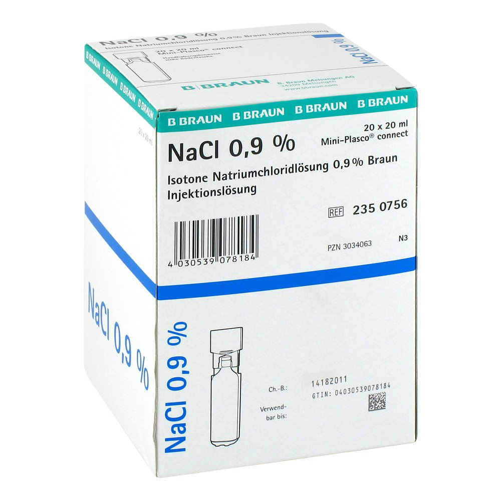 Kochsalzlösung 0,9% Miniplasco Connect (20X20 ml)